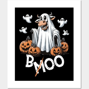 Spook-a-Moo: Halloween's Cutest Cow Posters and Art